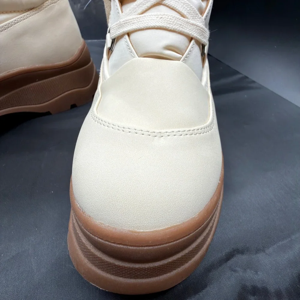 Amazon Essentials Womens Puffer Winter Boots Cream Tan Size 9.5 C250523PT7D6